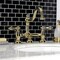 Kingston Brass KS3912AL Restoration Bathroom Bridge Faucet, Polished Brass KS3912AL - alternate 3
